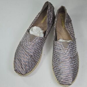 Joy and Mario Metallic Espadrilles Size 11W